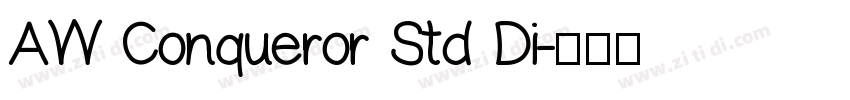 AW Conqueror Std Di字体转换